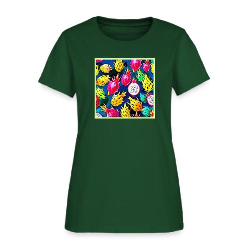 Dragon Fruit Pattern Art - Women's T-Shirt