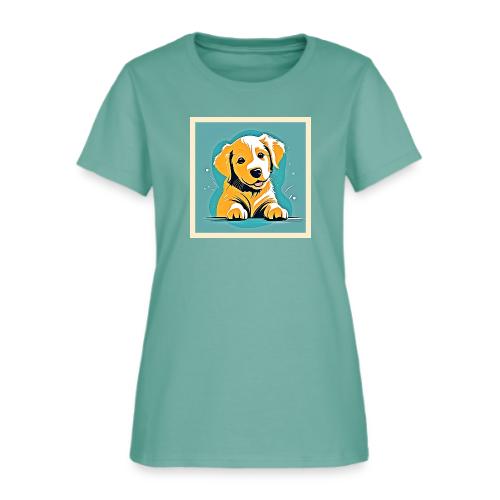 Cute Puppy Art Design - Women's T-Shirt