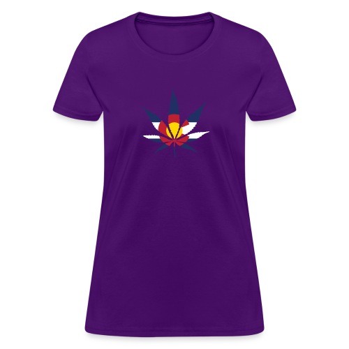 Colorado Pot Leaf Flag - Women's T-Shirt
