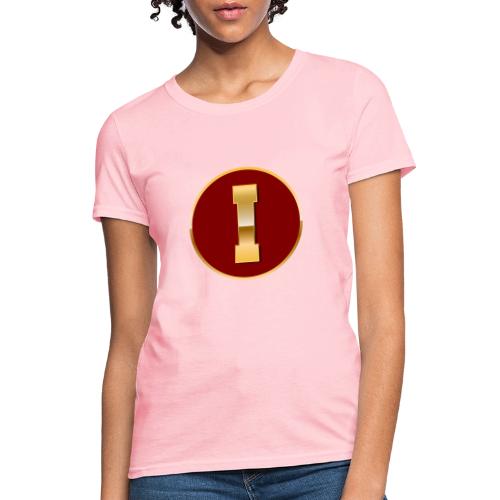 Letter I – Capital Varsity Alphabet Monogram - Women's T-Shirt