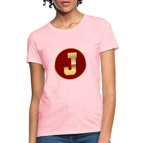 Letter J – Capital Varsity Alphabet Monogram - Women's T-Shirt