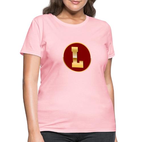 Letter L – Capital Varsity Alphabet Monogram - Women's T-Shirt