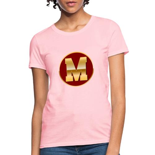 Letter M – Capital Varsity Alphabet Monogram - Women's T-Shirt