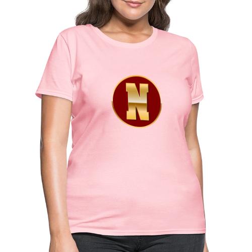 Letter N – Capital Varsity Alphabet Monogram - Women's T-Shirt