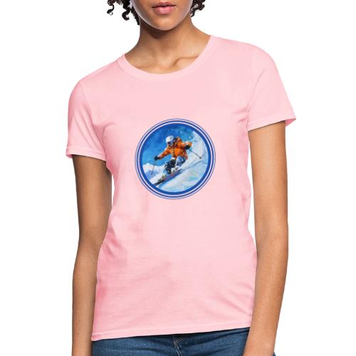 Skiing: On the Edge - Women's T-Shirt