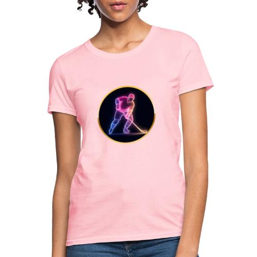 Hockey: Neon Ice Rush - Women's T-Shirt