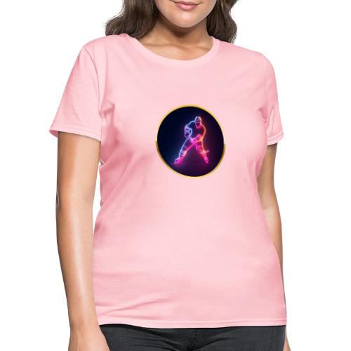 Hockey: Neon Ice Strike - Women's T-Shirt