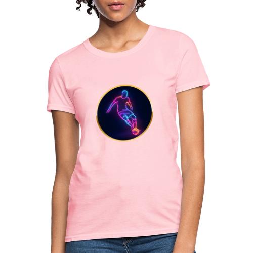 Soccer: Neon Golden Goal - Women's T-Shirt
