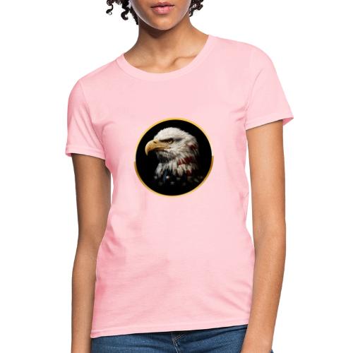 America: Golden Freedom Crest - Women's T-Shirt