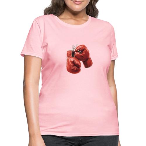Boxing: Hanging Gloves Icon - Women's T-Shirt