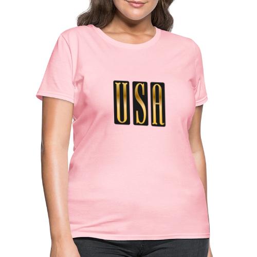 USA Gold Monolith - Women's T-Shirt