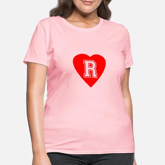 Heart Letter R Name Initials Spelling Love Gift' Women's T-Shirt |  Spreadshirt