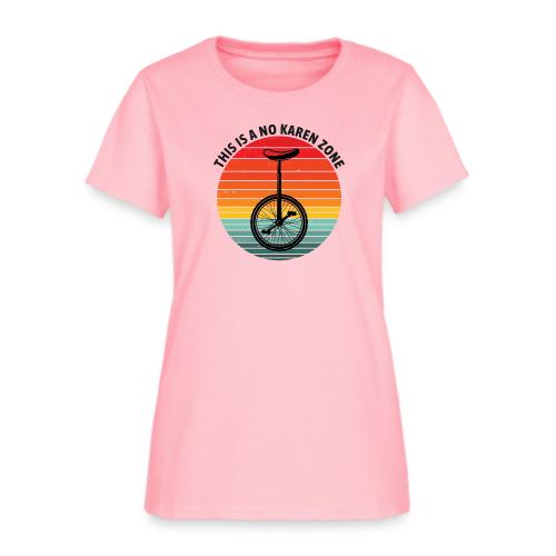 This is a no karen zone black text - Women's T-Shirt