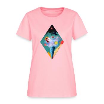 Ice-cream Collage - Women's T-Shirt - pink - Front