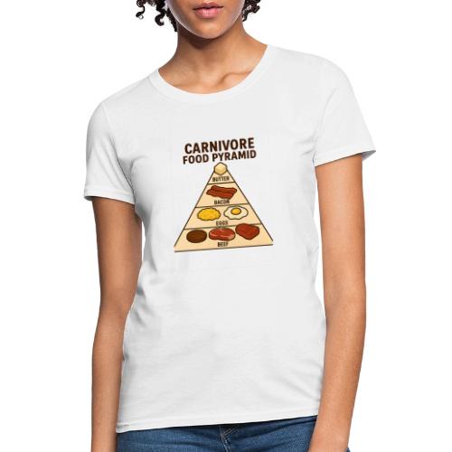 Carnivore Food Pyramid - Women's T-Shirt