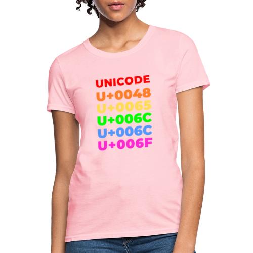 Hello, in unicode - Women's T-Shirt