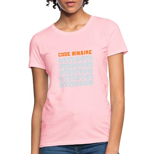 Hi in binary code - Women's T-Shirt