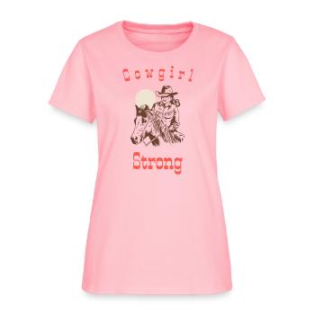 Cowgirl Strong - Women's T-Shirt - pink - Front