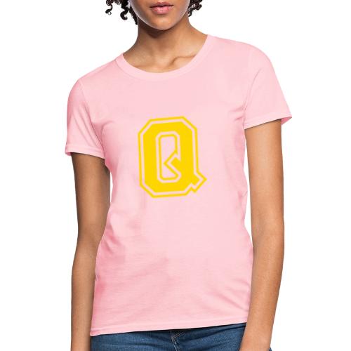 Letter Q – Capital Athletic Alphabet Monogram - Women's T-Shirt