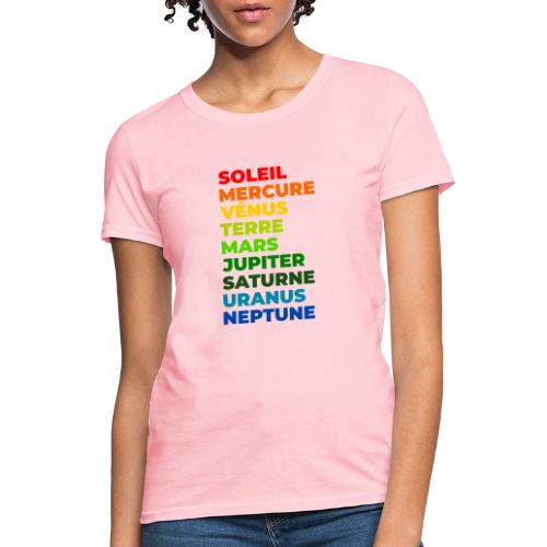 Solar System in Color - Women's T-Shirt