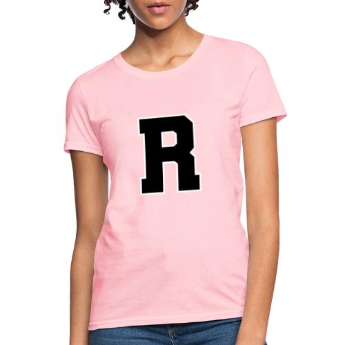 Varsity Letter R Athletic Monogram - Women's T-Shirt