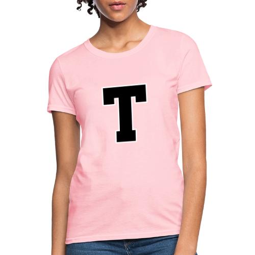 Varsity Letter T Athletic Font Design - Women's T-Shirt