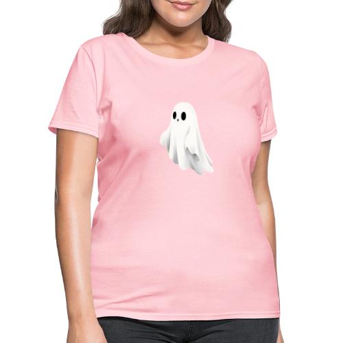 Cute Ghost Cartoon Design - Women's T-Shirt