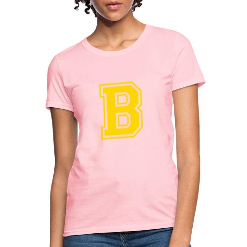 Letter B – Capital Athletic Alphabet Monogram - Women's T-Shirt