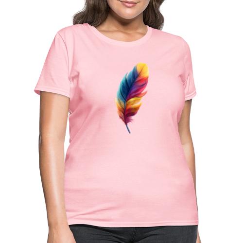 Rainbow Flight Feather - Women's T-Shirt