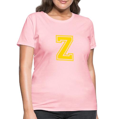 Letter Z – Capital Athletic Alphabet Monogram - Women's T-Shirt