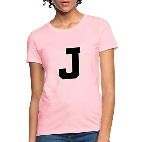 Varsity Letter J Athletic Alphabet Graphic - Women's T-Shirt