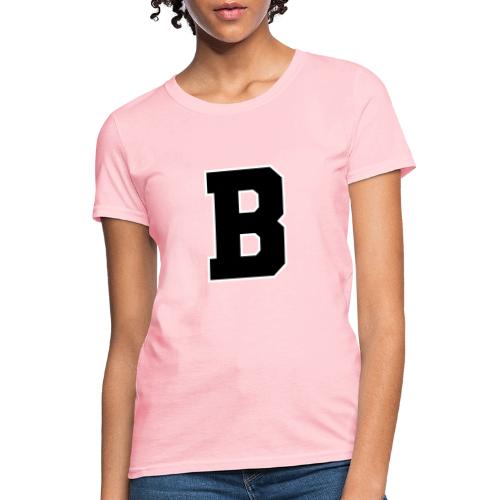 Varsity Letter B Athletic Alphabet Graphic - Women's T-Shirt