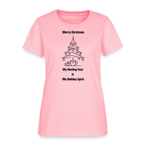 My Resting Face Is My Christmas Spirit T-Shirt - Women's T-Shirt