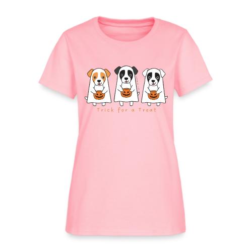 Puppy Ghosts Trick for Treats - Women's T-Shirt