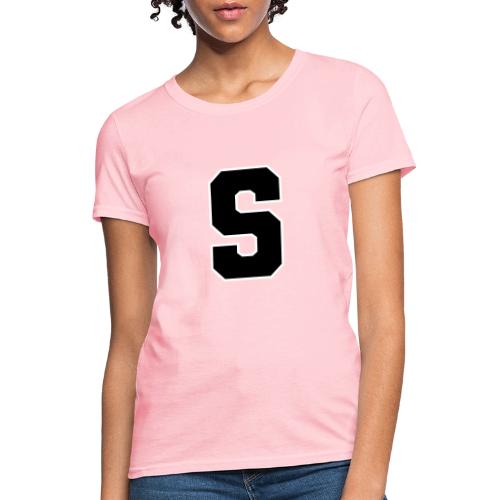 Varsity Letter S Collegiate Alphabet Art - Women's T-Shirt