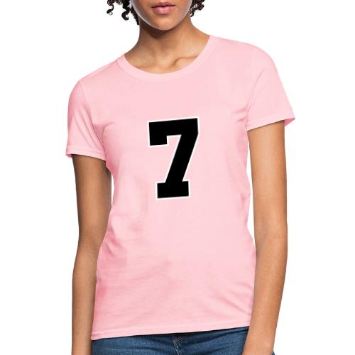Varsity Number 7 Athletic Look - Women's T-Shirt