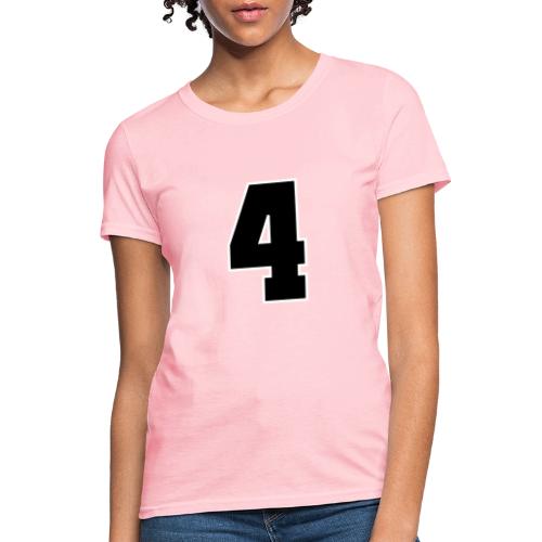 Varsity Number 4 College Style - Women's T-Shirt