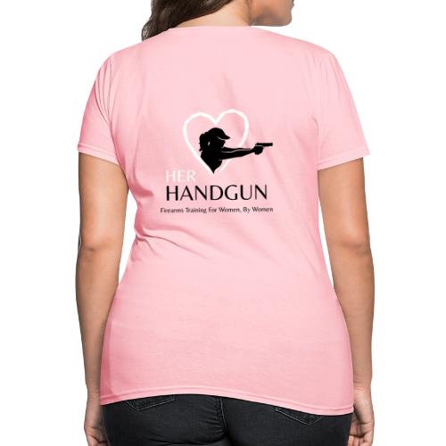 Her Handgun Logo and Tag Line - Women's T-Shirt