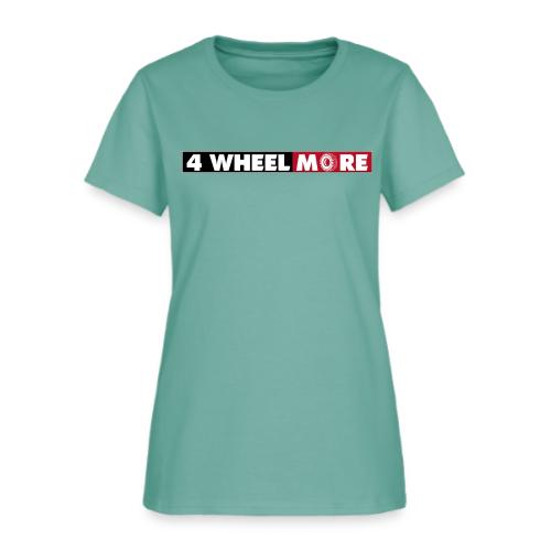4 Wheel More Rectangle Logo - Women's T-Shirt
