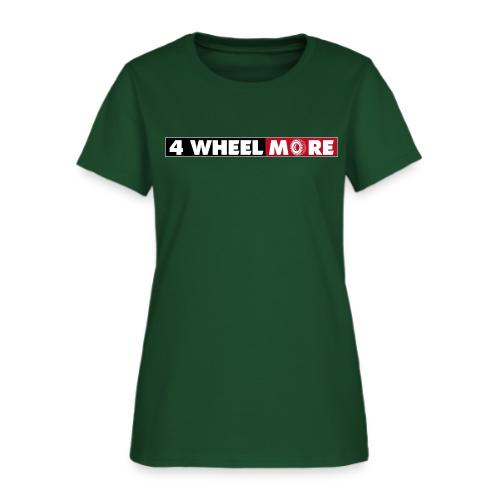 4 Wheel More Rectangle Logo - Women's T-Shirt