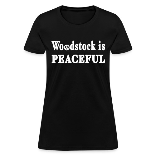New York Old School Woodstock is Peaceful - Women's T-Shirt
