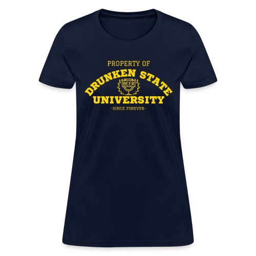Drunken State University | Drunk University Crest - Women's T-Shirt