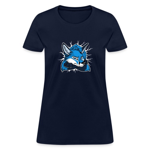 STUCK grumpy Fox Blue (double-sided) - Women's T-Shirt