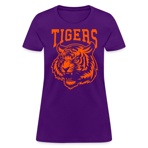 Custom Tigers Team Mascot Shirts for Sports Fans - Women's T-Shirt
