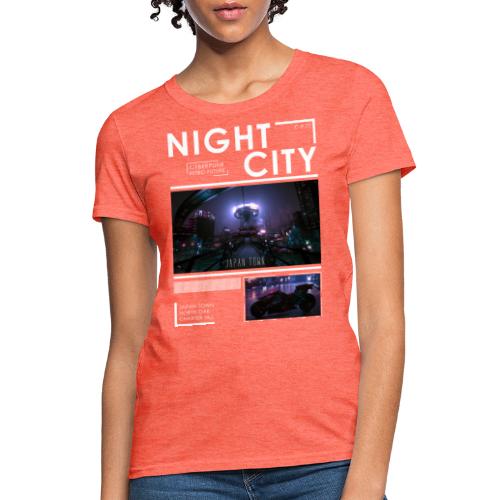 Night City Japan Town - Women's T-Shirt