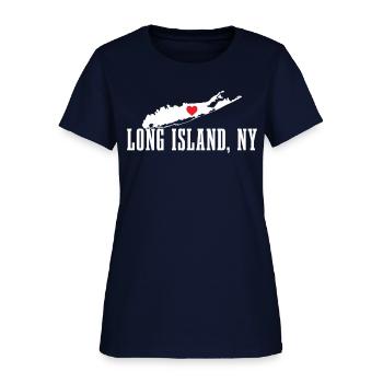 Long Island New York NY - Women's T-Shirt - navy - Front