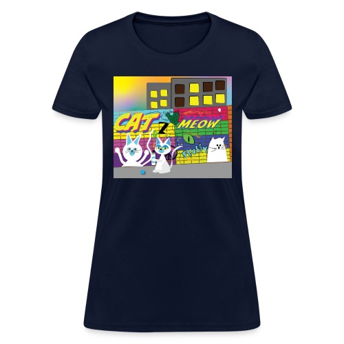 Street art cat - Women's T-Shirt