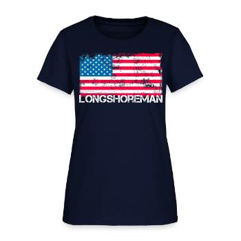 Débardeur patriotique Drapeau américain - T-shirt Femme - marine - Devant