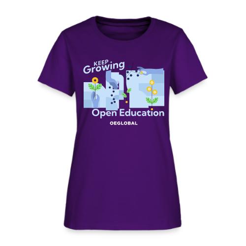 Keep Growing Open Education (dark) - Women's T-Shirt