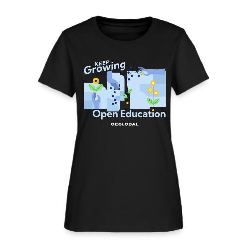 Keep Growing Open Education (dark) - Women's T-Shirt